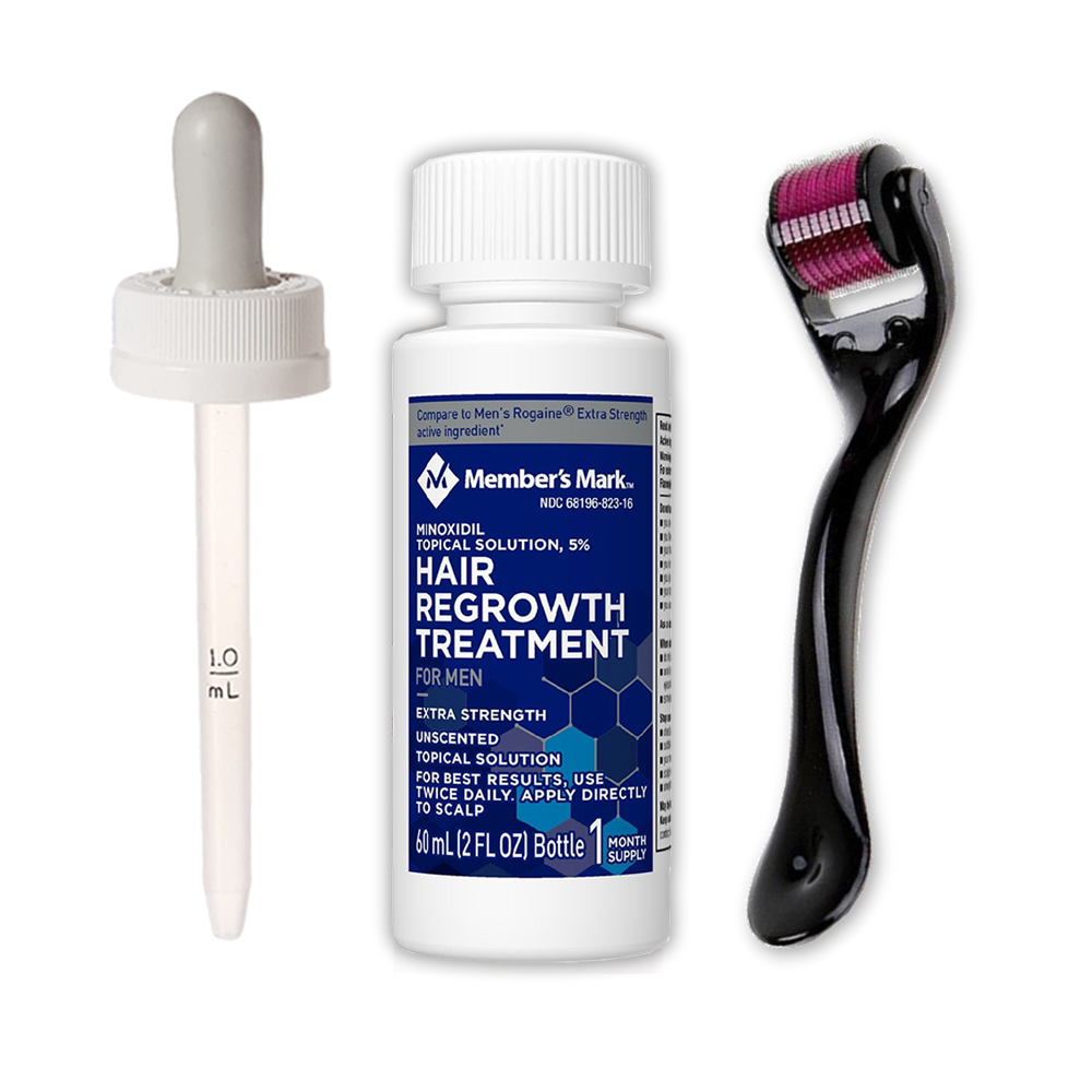 1 Mois Member's Mark 5% Solution et Derma Roller